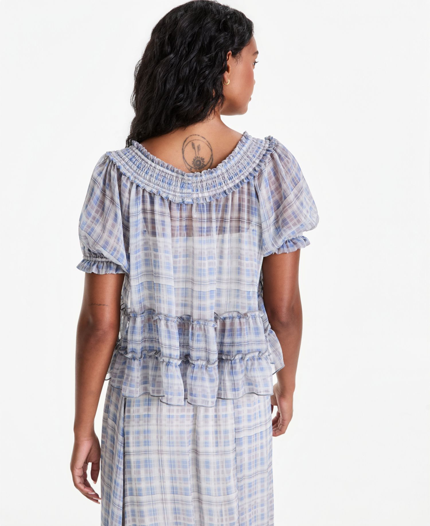 Petite Scoop Neck Short-Sleeve Top