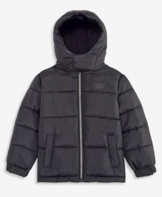 Toddler Boys' 2T-5T Hooded Fleece-Lined Puffer Jacket