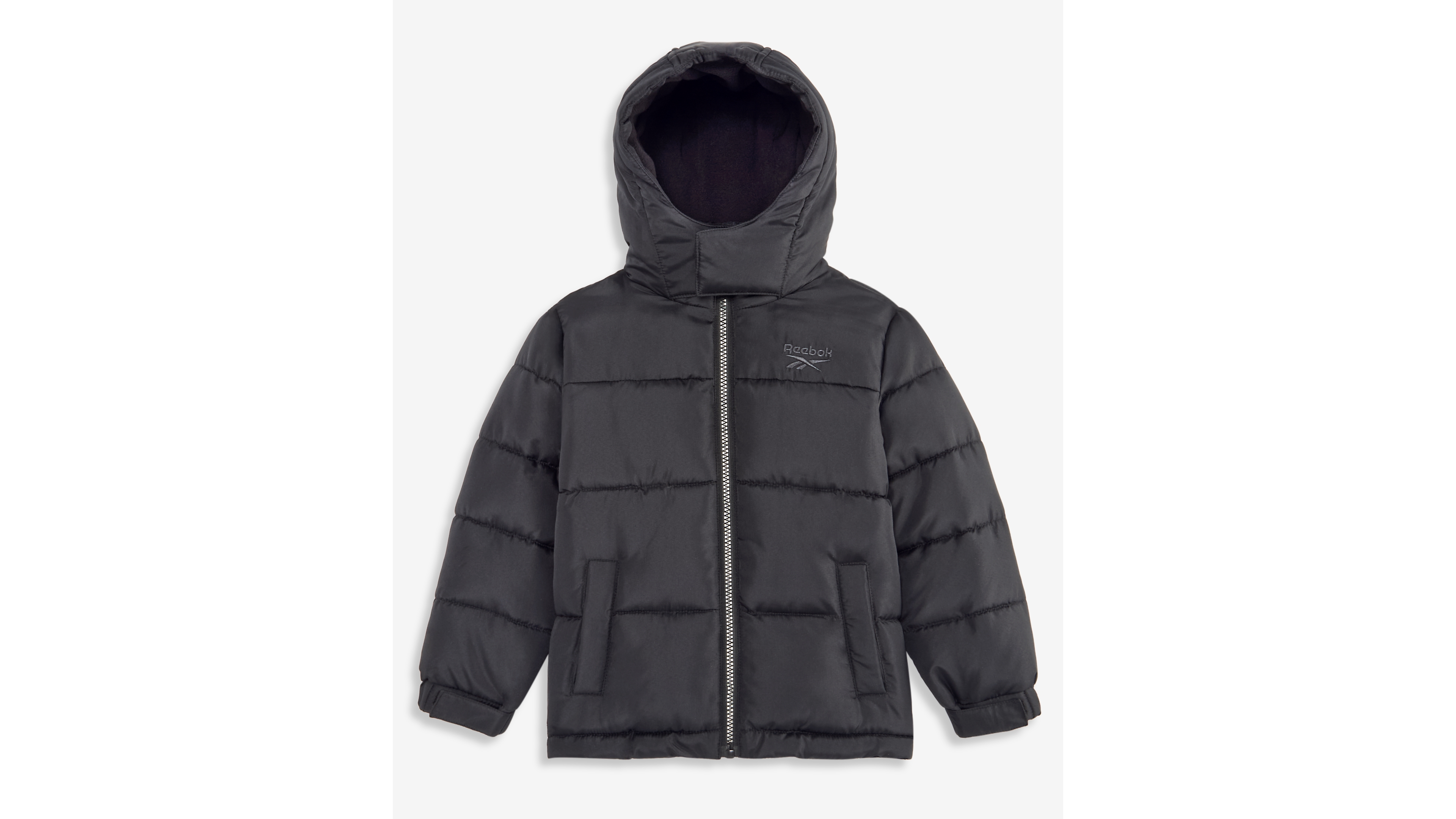 Reebok Toddler Boys' 2T-5T Hooded Fleece-Lined Puffer Jacket