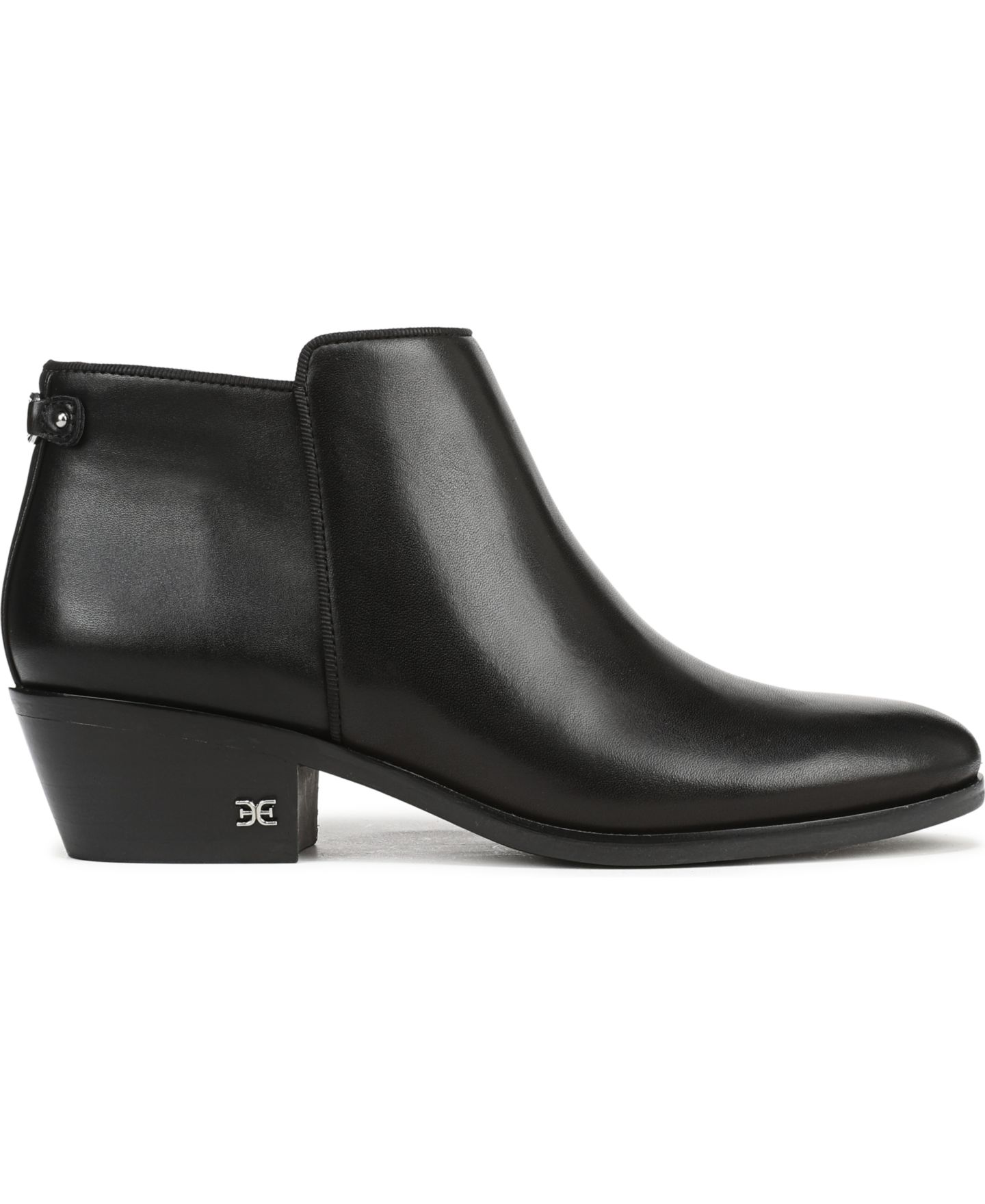 Женские ботинки Sam Edelman Petty Zip Short Booties, цвет: Чёрный кожаный — фото 2