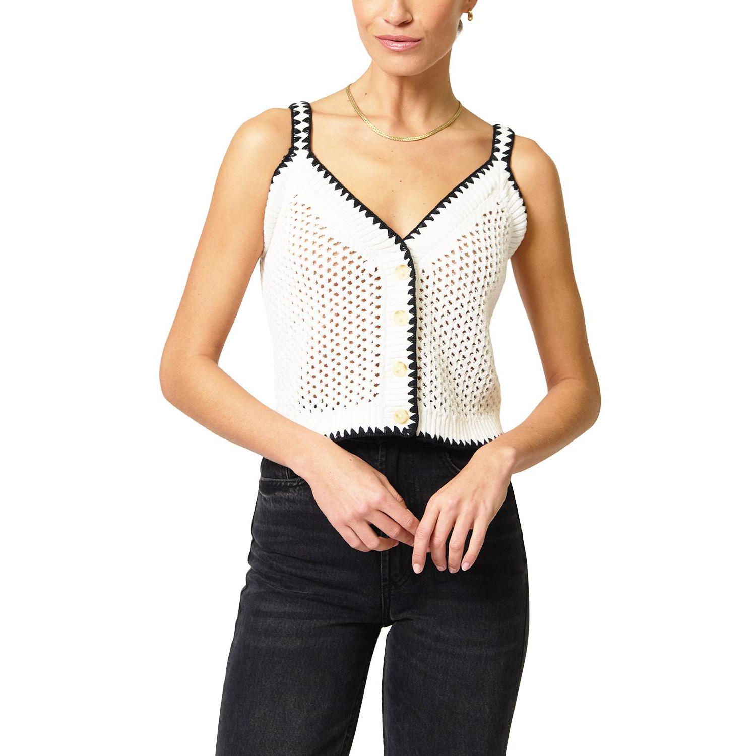 Women's Noa Crochet Button Tank