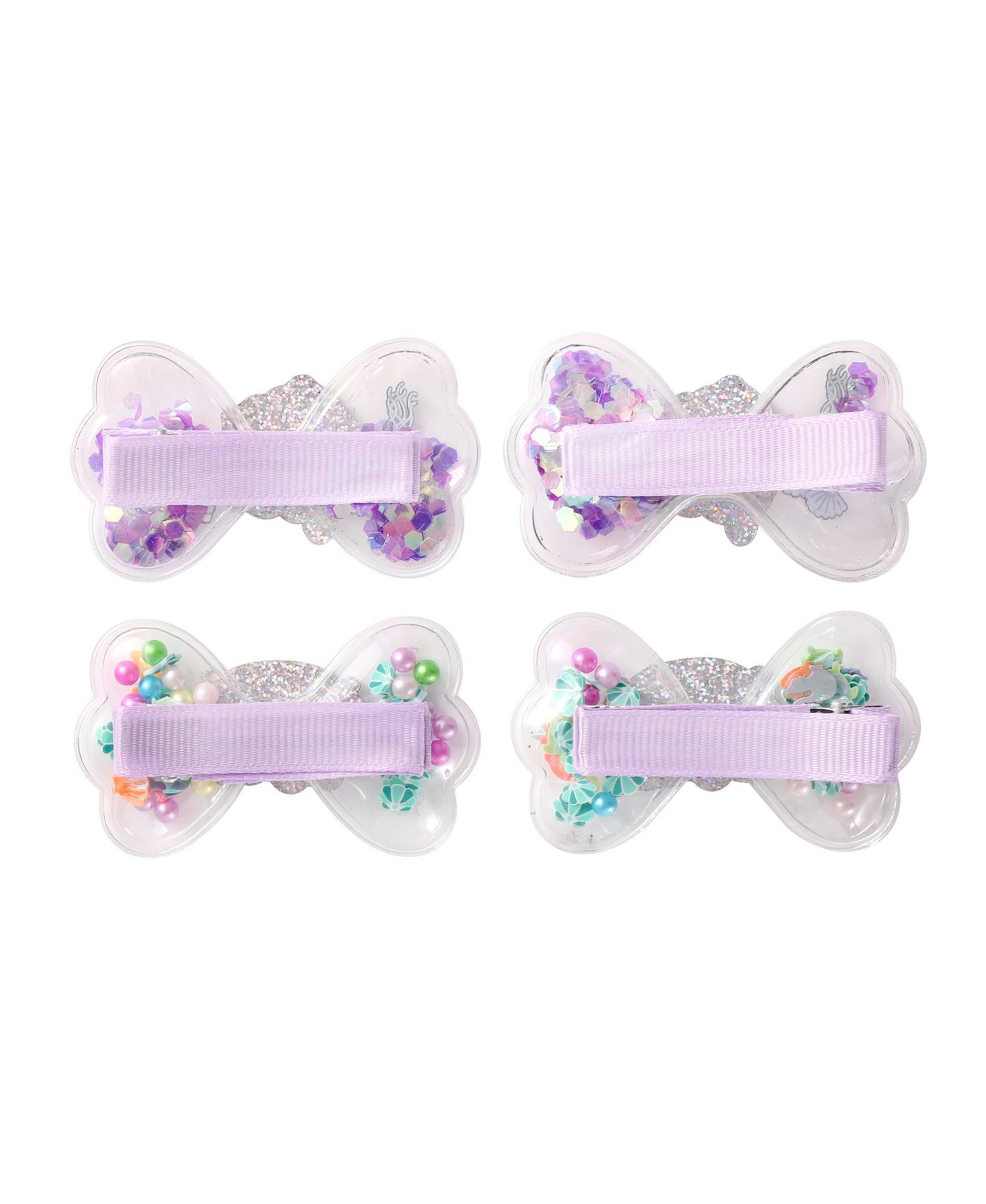 Детские аксессуары для волос Hello Kitty Mermaid Hair Clips 4-Piece Set Official License, Snap Back Shaker Hair Clips, Sanrio Accessories, цвет: Разноцветный — фото 6