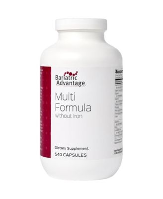 Bariatric Advantage Multi Formula Without Iron, High Potency Daily Multivitamin for Bariatric Surgery Patients with 22 Essential 540 Capsules