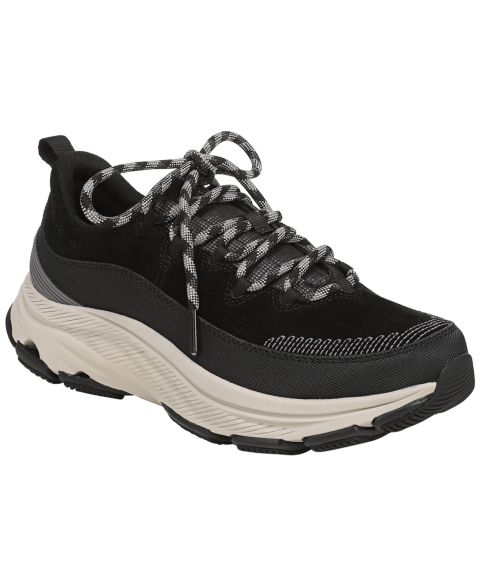 Женские кроссовки Ryka Devotion Max Luxe Walking Lace-Up, цвет: Чёрный замшевый