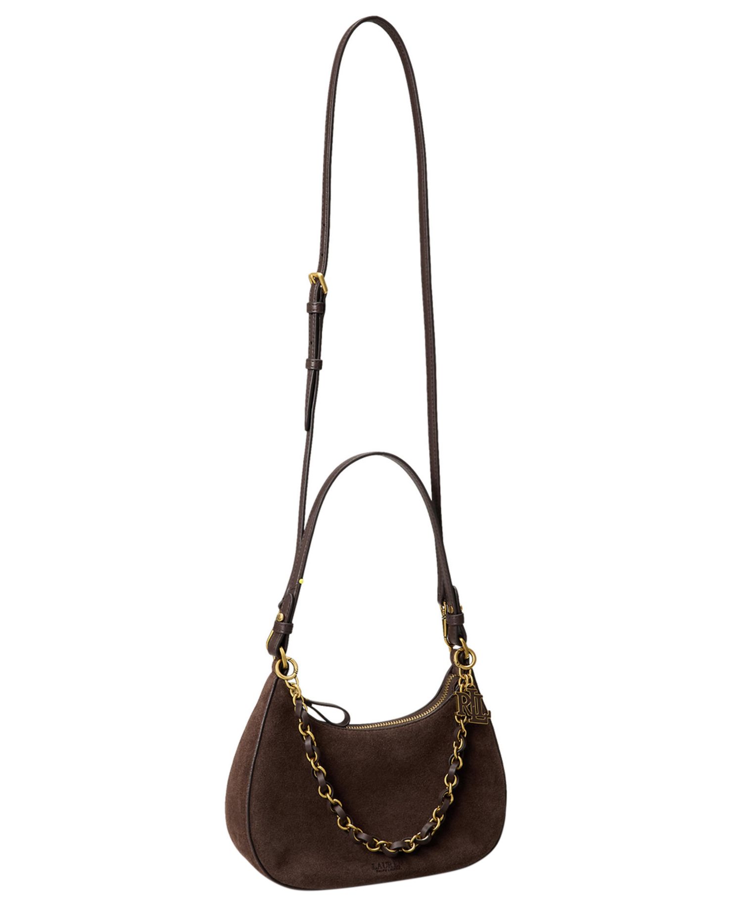 Marcy Suede Zipper Mini Shoulder Bag