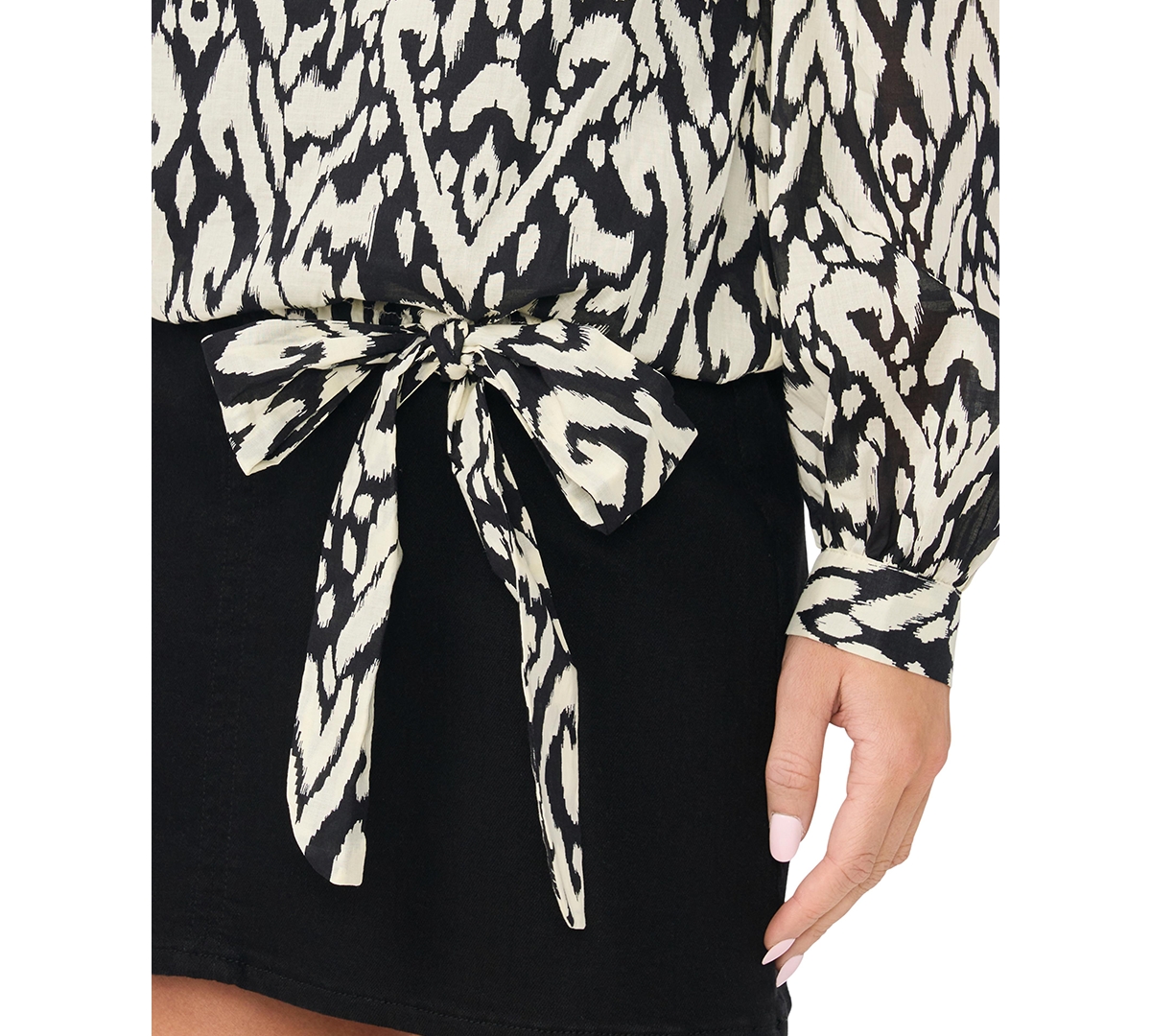Vince Camuto Women's Off-The-Shoulder Long-Sleeve Blouse