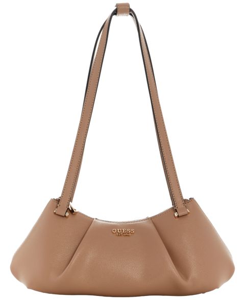 Женская сумка GUESS Amorette Zip-Top Large Satchel Handbag, цвет: Бежевый