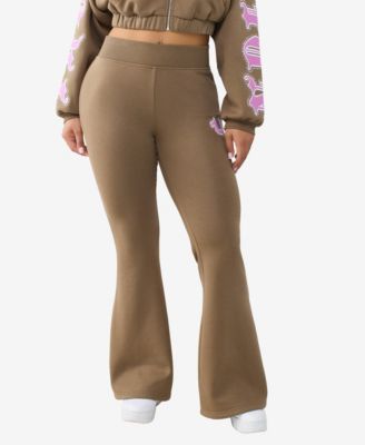 Women's Crystal Branded Flare Pants