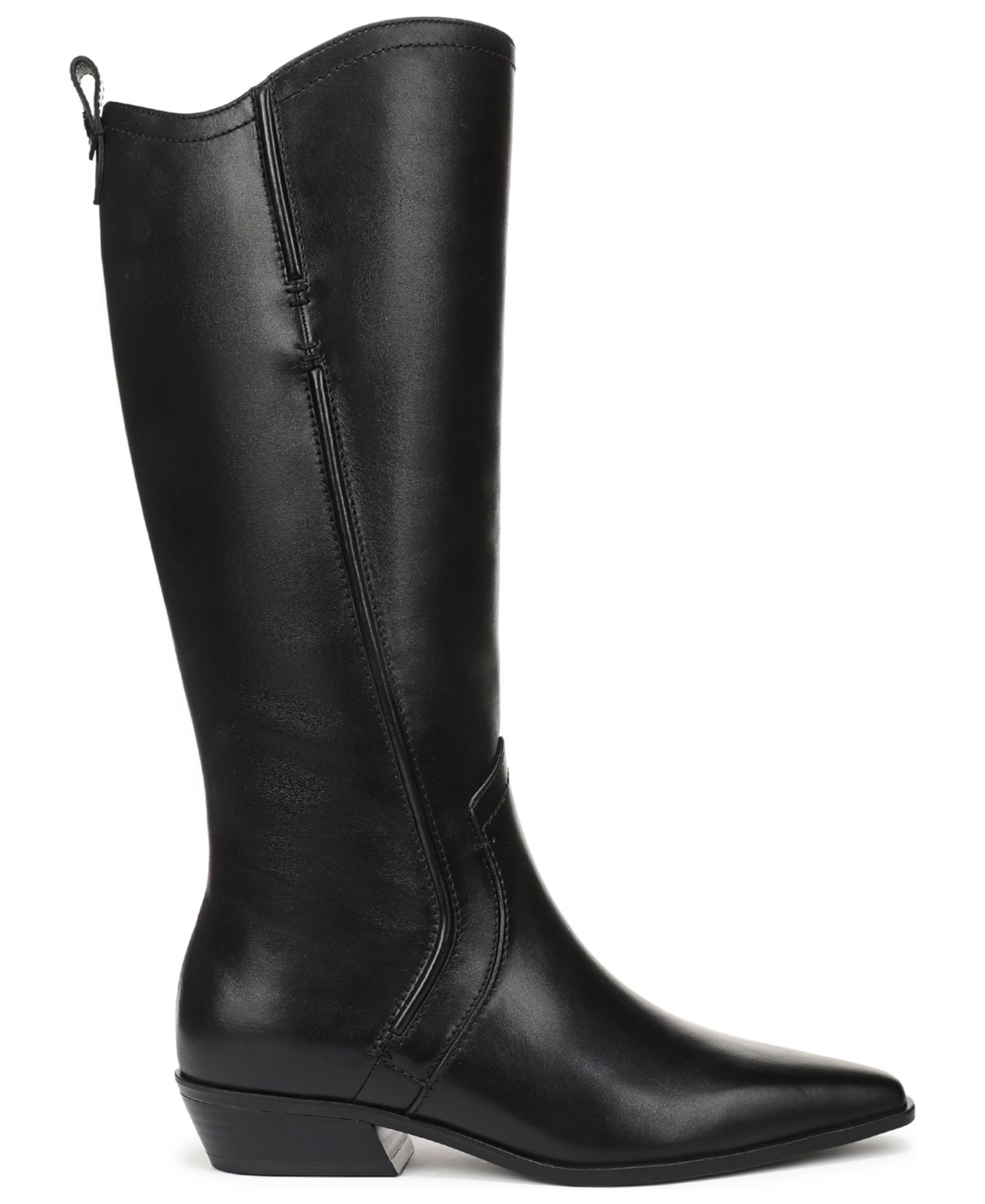 Женские ботинки 27 EDIT Naturalizer Brooke Narrow Calf Western Zipper Tall, цвет: Чёрный кожаный — фото 2