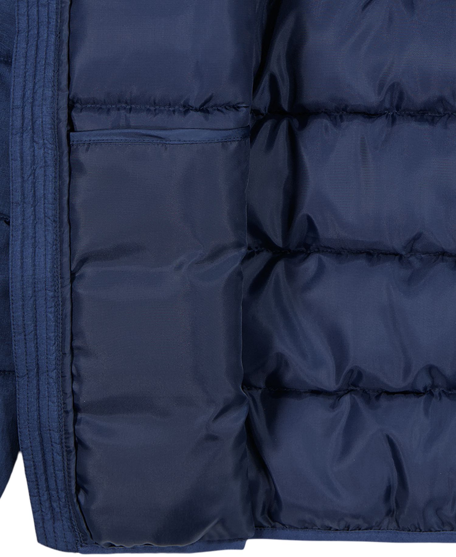 Boys' 8-20 Solid Logo Full-Zip Puffer Hooded Jacket