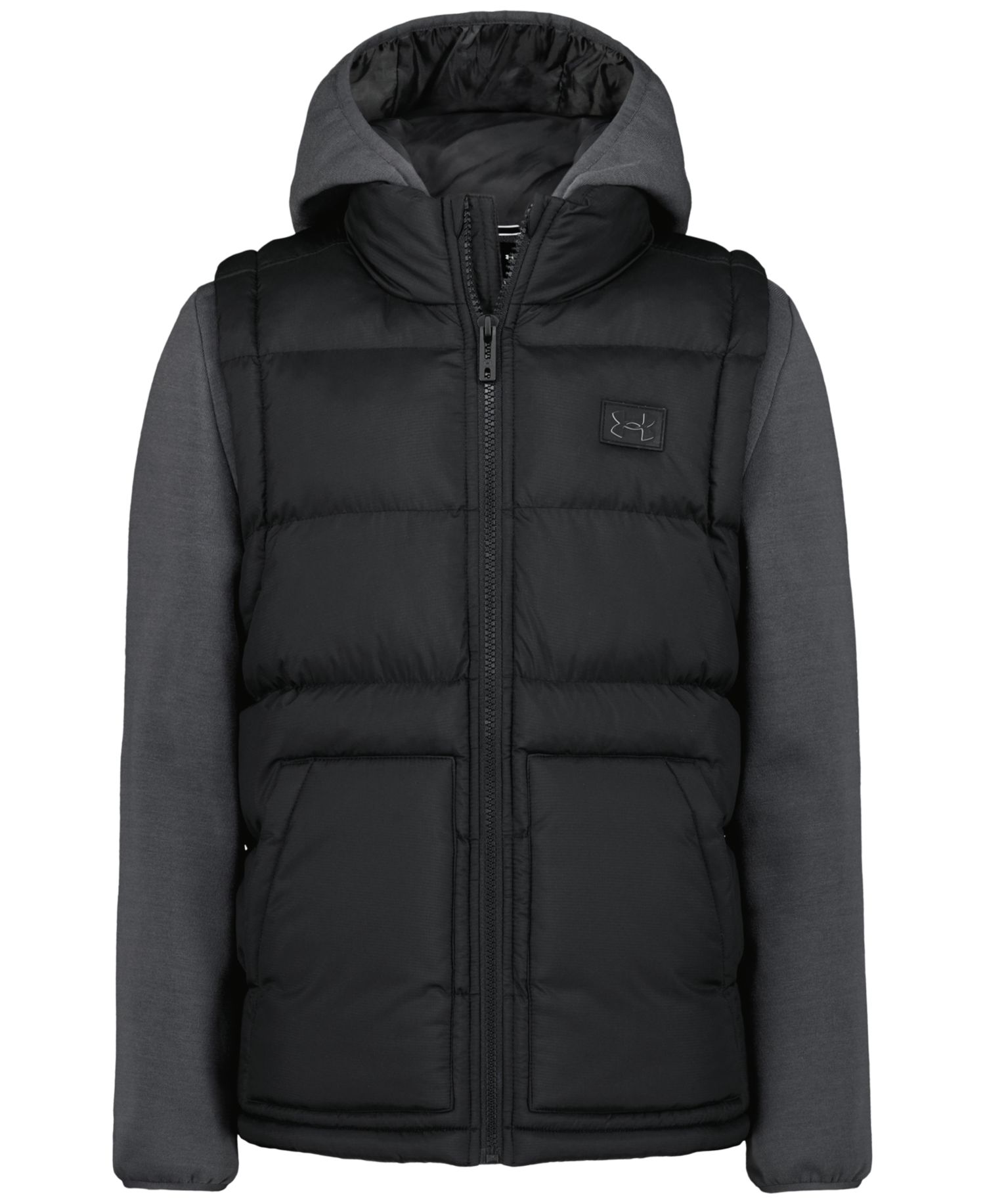 Boys' 8-20 Full-Zip Quilted Hooded Jacket