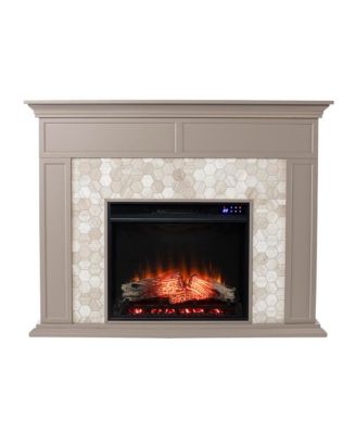 Torlington Marble Tiled  Fireplace