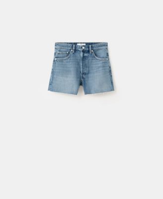 Women's Frayed Hem Denim Shorts