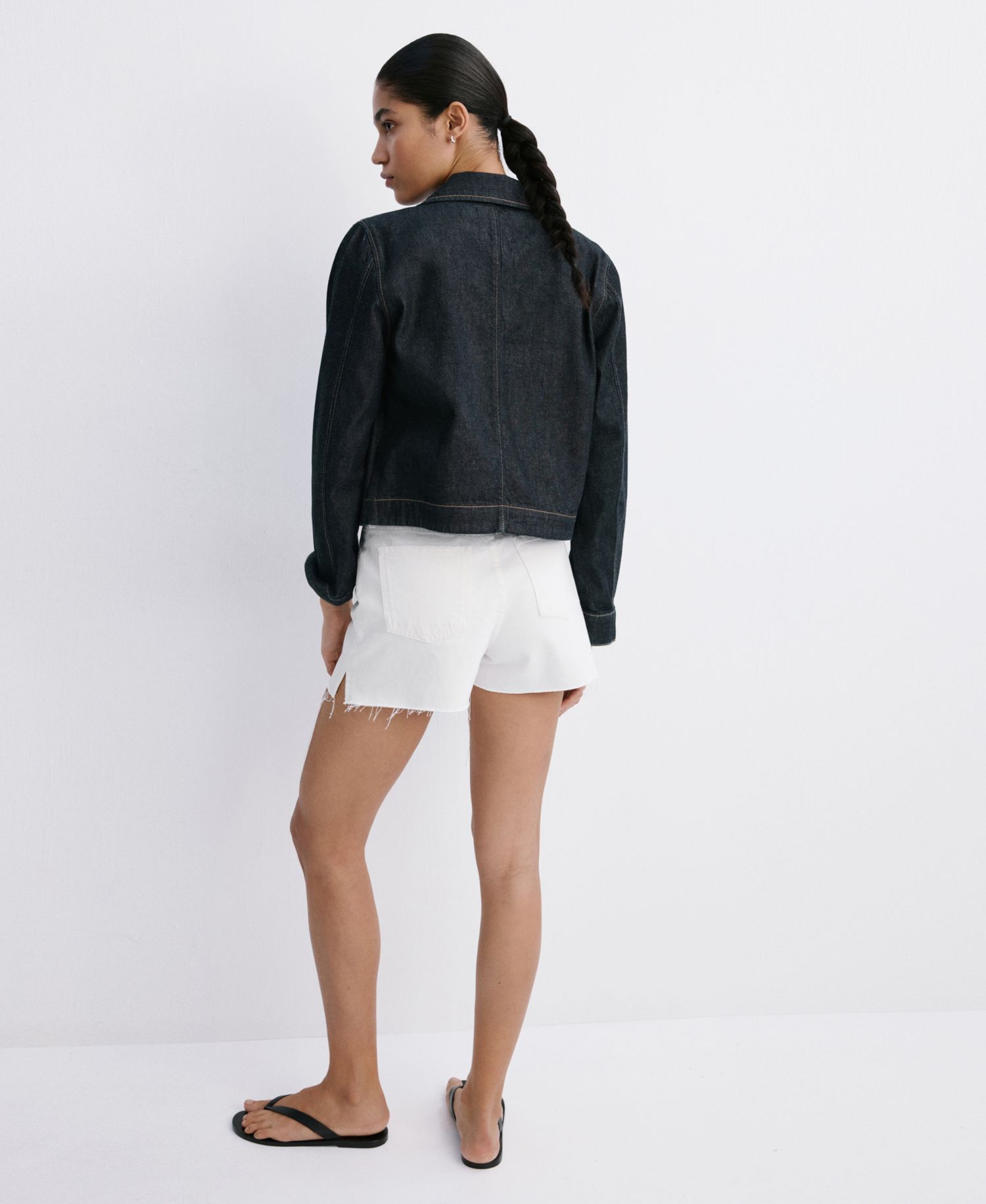 Women's Frayed Hem Denim Shorts