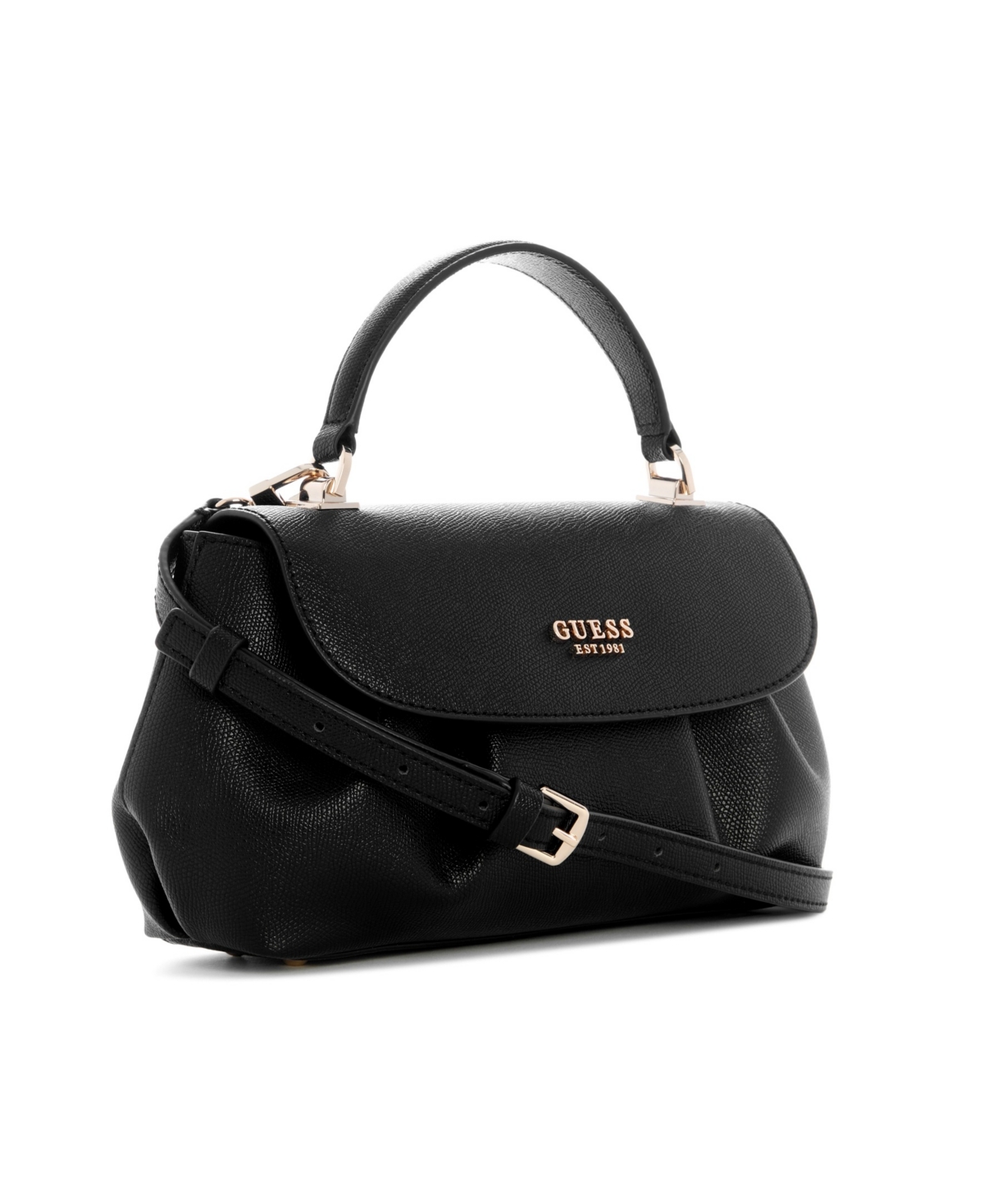 Guess Amorette Top Handle Medium Flap Satchel Handbag