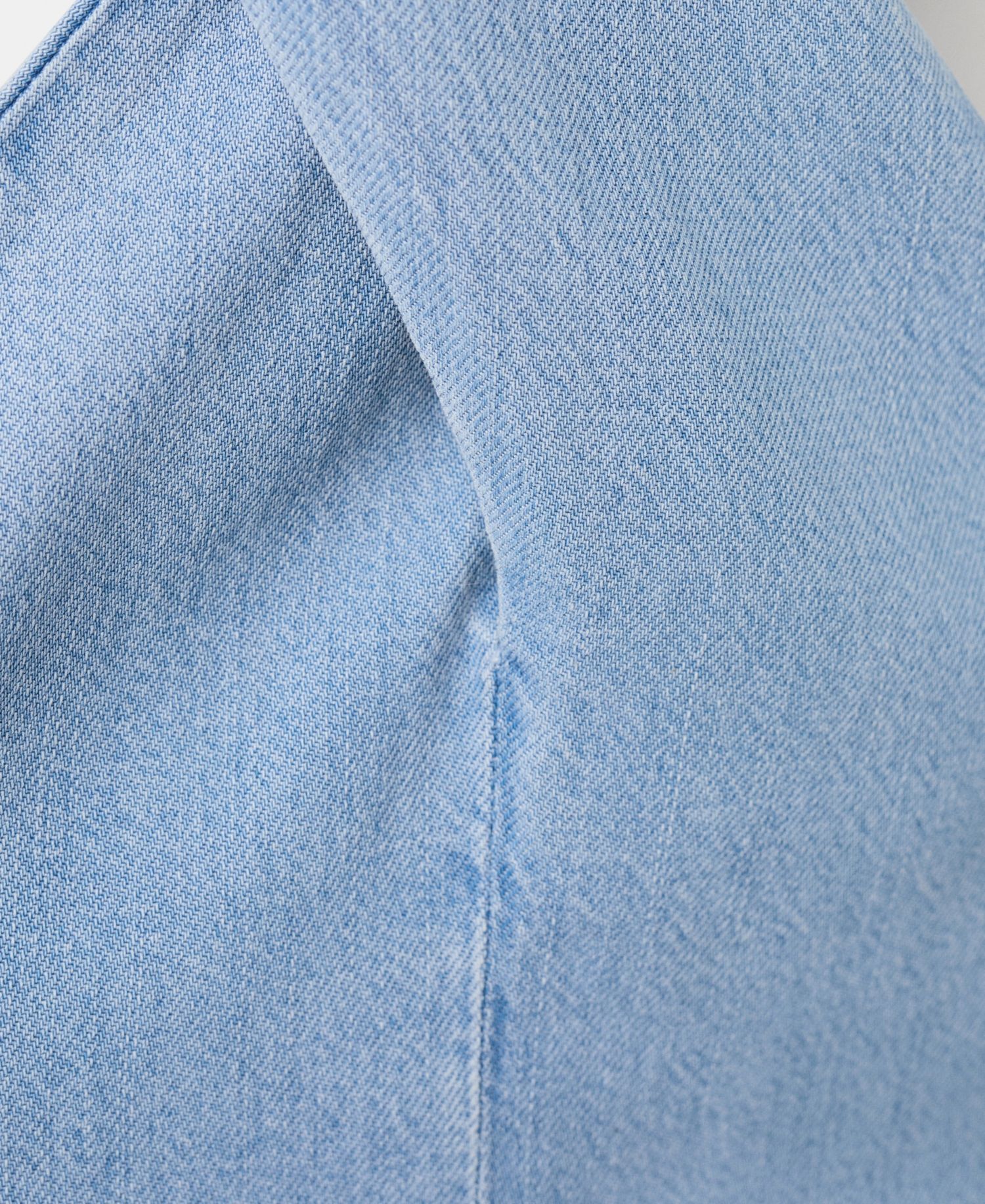 Women's Crossed-Strap Denim Top