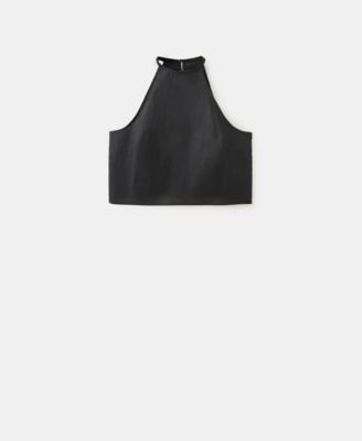 Women's Linen-Cotton Halter Top