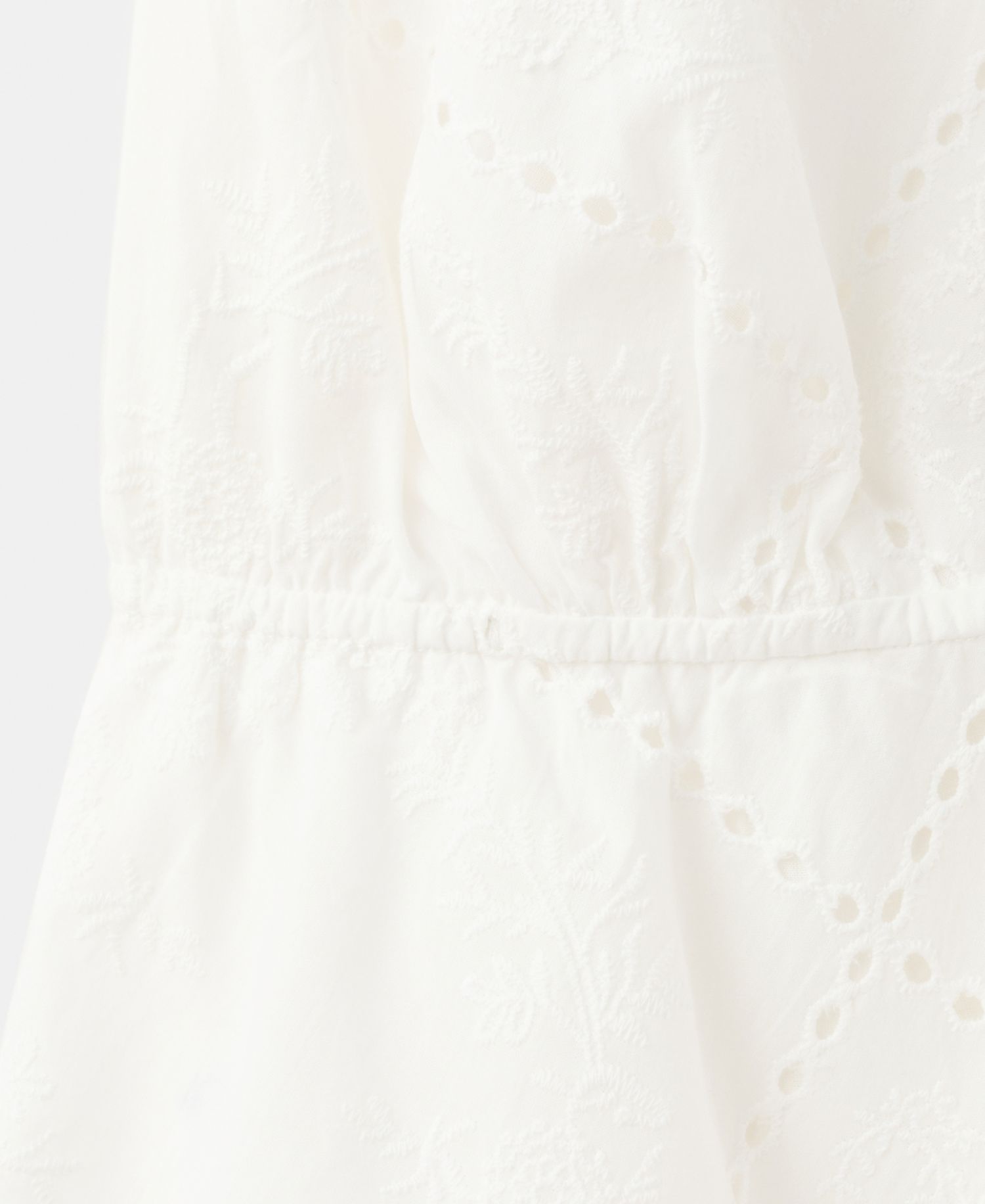 Women's Openwork Embroidery A-Line Dress