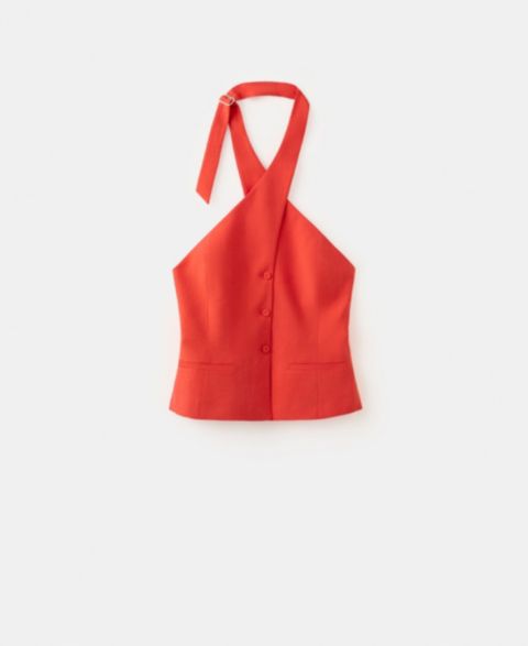 Женские жилеты MANGO Crossed Lyocell Vest