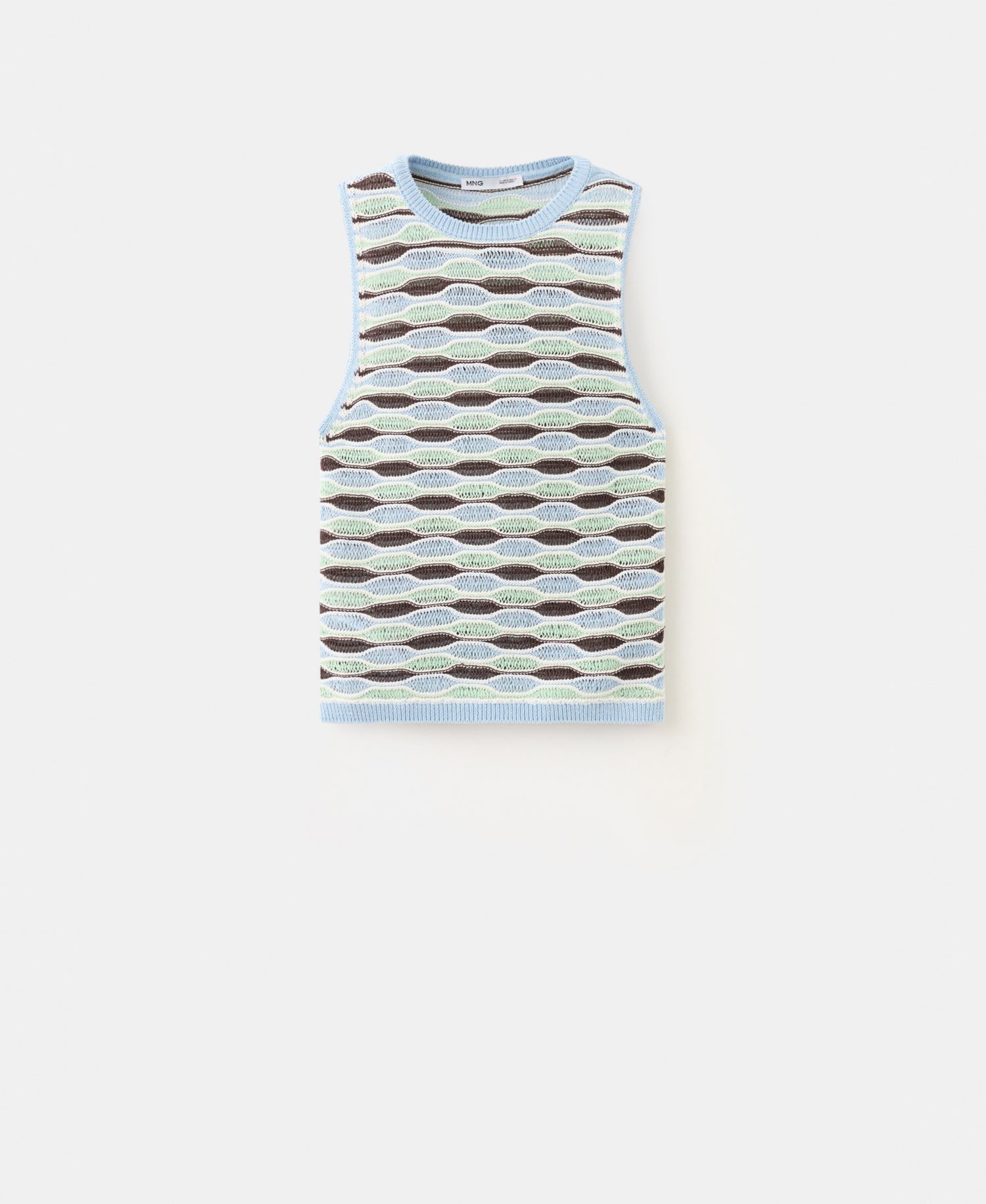 Women's Wavy Stripe Knit Top