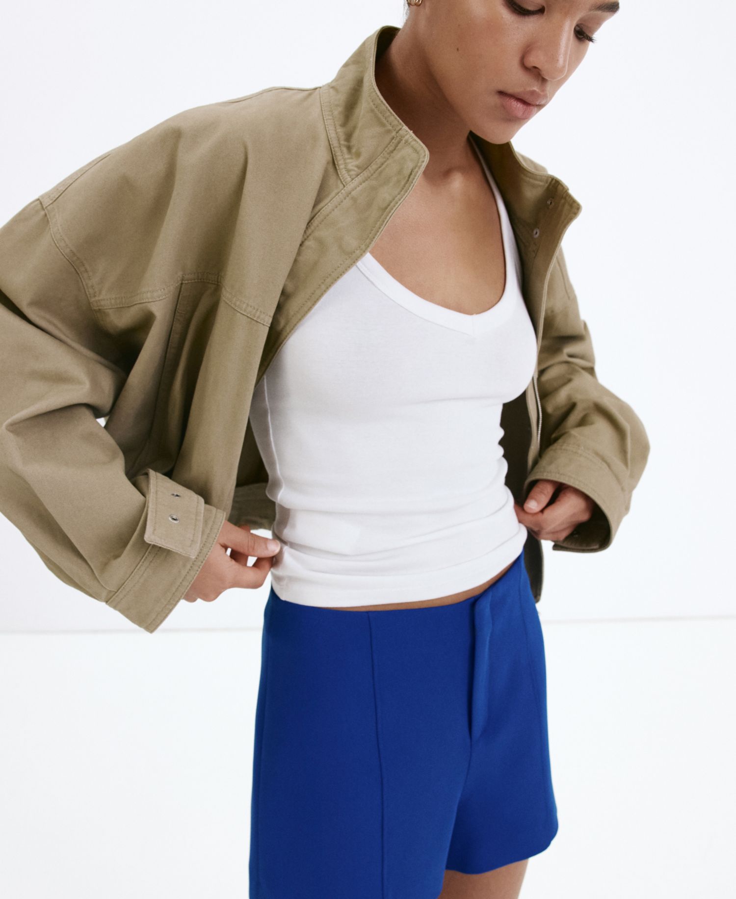 Women's Fitted Solid Shorts