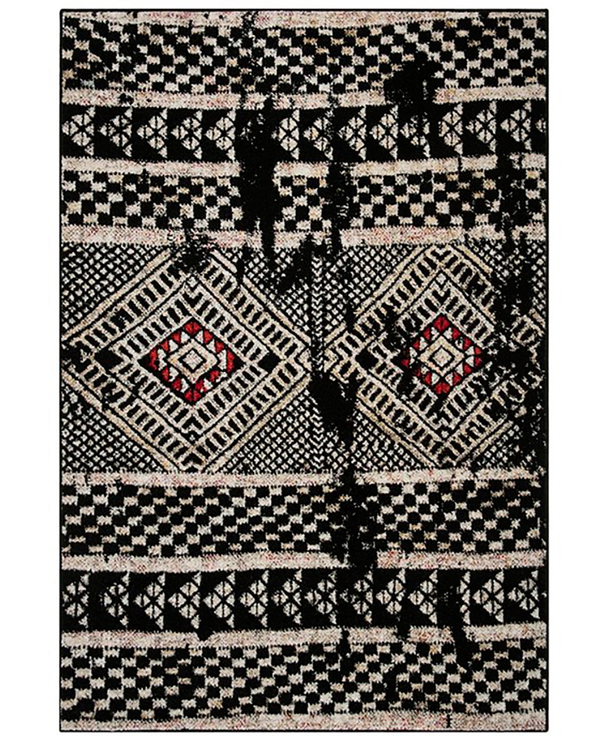 Safavieh Adirondack 202 Black and Light Gray 9' x 12' Area Rug