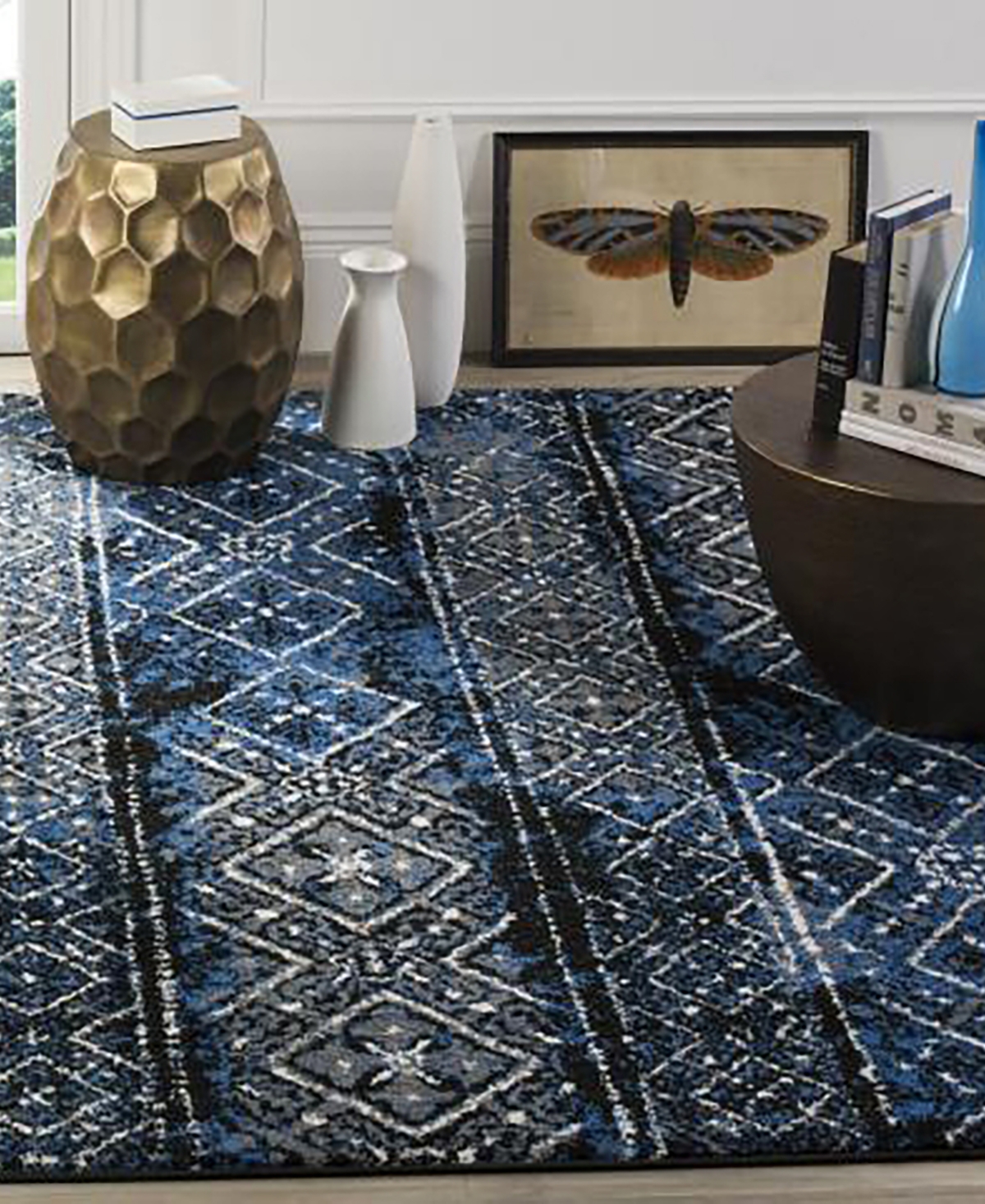 Safavieh Adirondack Silver and Black 8' x 10' Area Rug