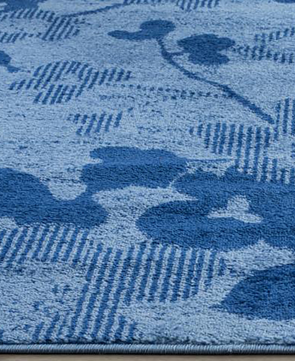 Safavieh Adirondack 114 Light Blue and Dark Blue 5'1" x 7'6" Area Rug