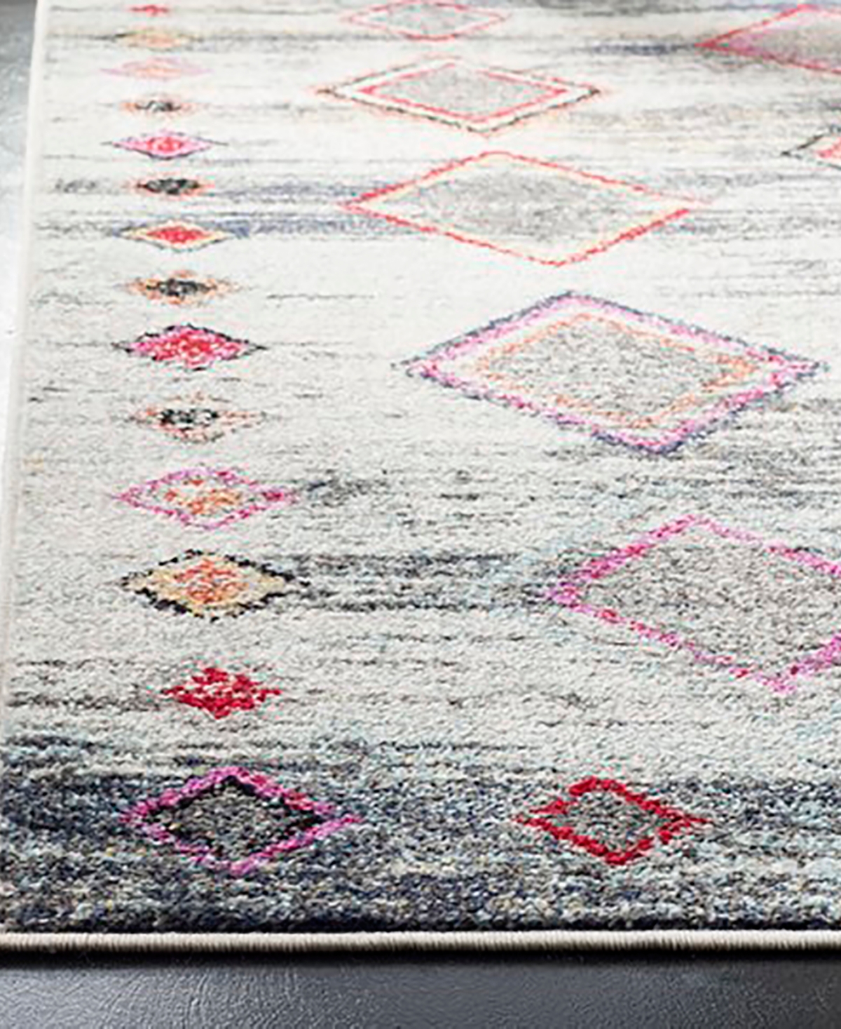 Safavieh Adirondack 205 Light Gray and Red 9' x 12' Area Rug