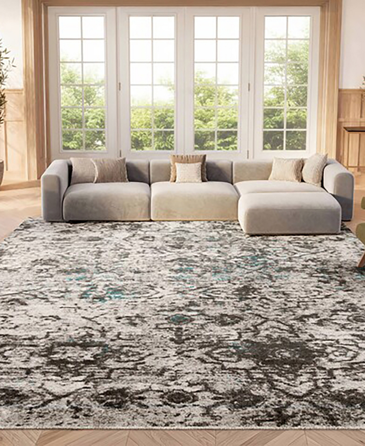 Safavieh Adirondack Gray and 5'1" x 7'6" Area Rug