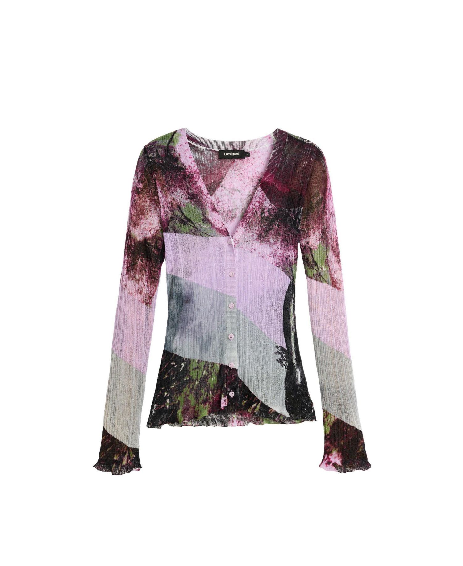 Women's Printed v-neck sweater