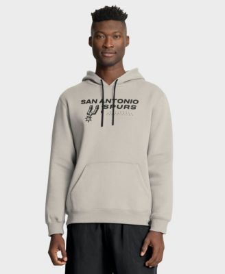 Men's Off White San Antonio Spurs Crossover Collection Blocked Shot Premium Pullover Hoodie