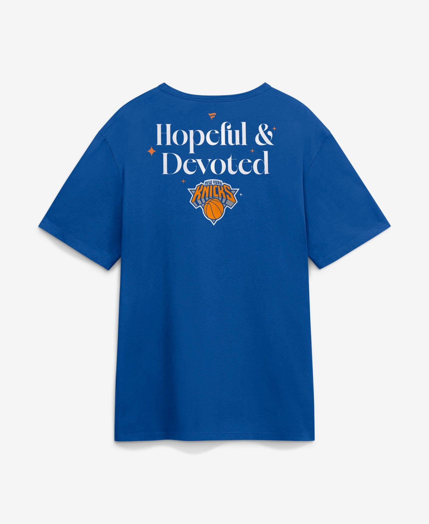 Men's Blue New York Knicks Hopeful Devoted Legacy Cotton T-Shirt