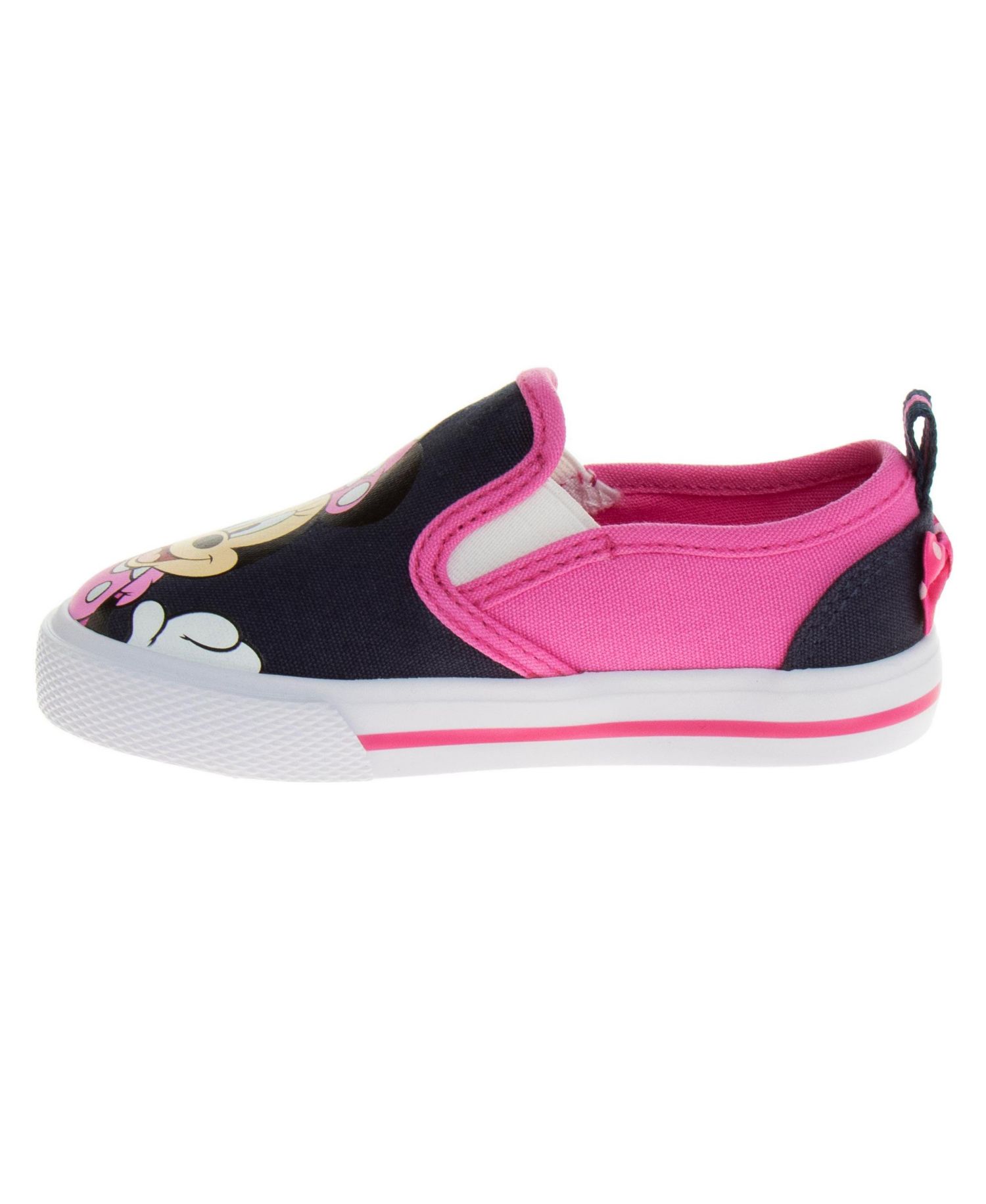 Toddler Girls Mouse Slip On Canvas Sneakers Casual Ready Comfort Fit