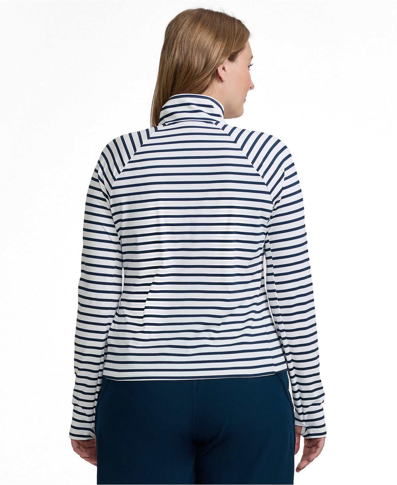 Plus Size SunShade UPF 50 Quarter Zip Rash Guard