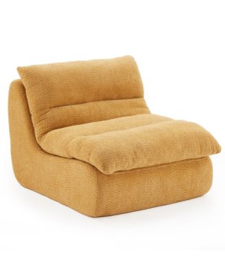 Modern Upholstered Accent Sofa with Soft Cushioned Seat
