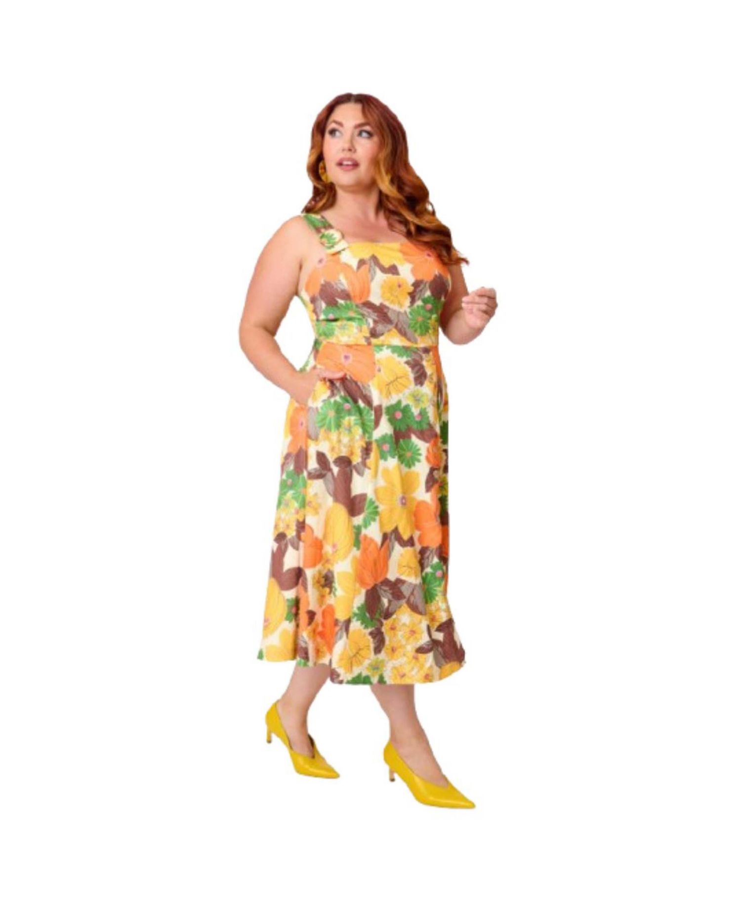 Plus Size Picnic Perfect Midi Dress