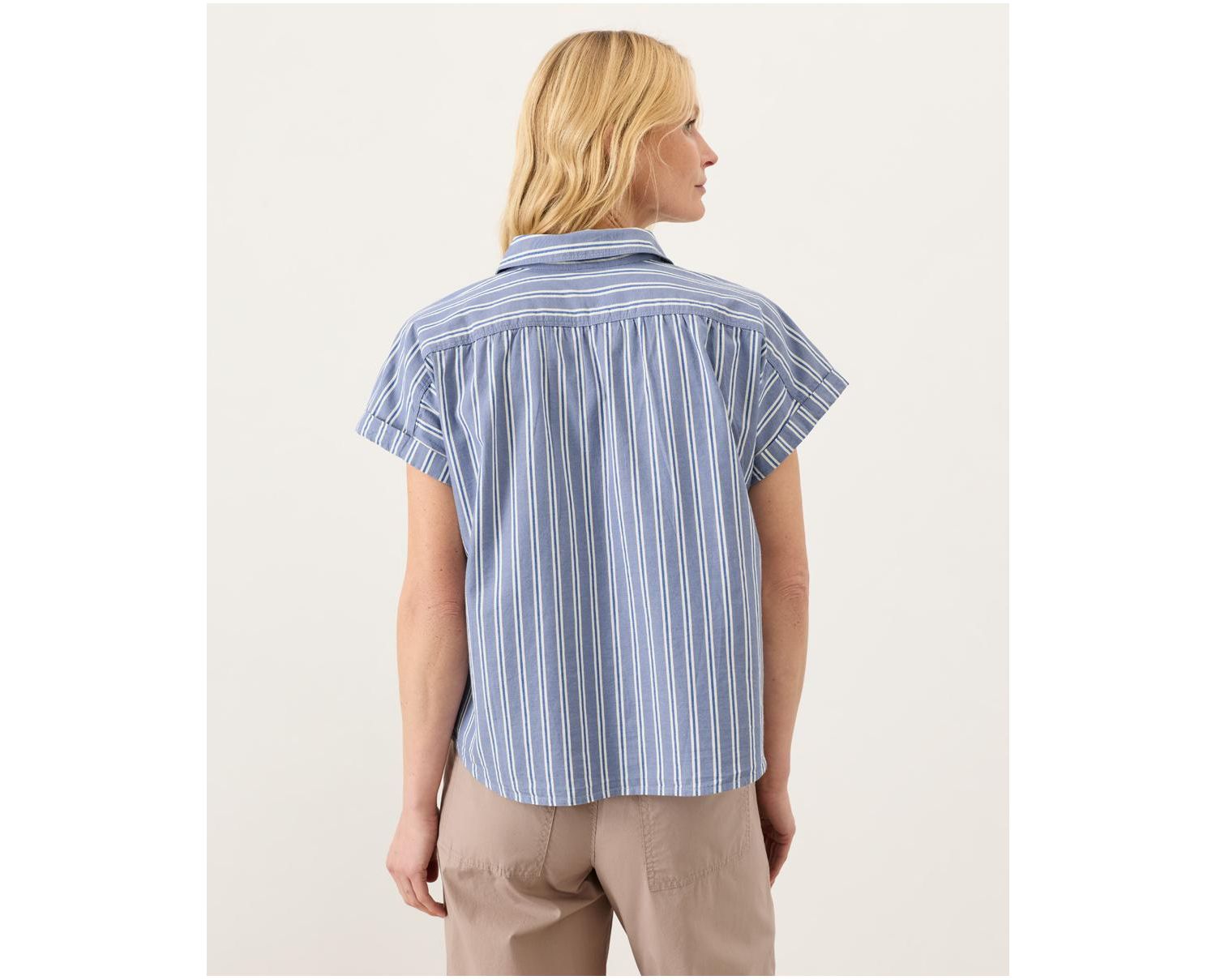 Women's All Day Poplin Shirred Shirt