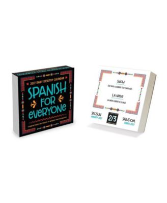 2027 Spanish Words Daily Desktop Calendar