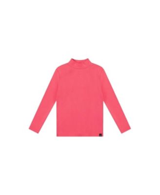 Big Girls 6-14 Brushed Rib Mock Neck Top