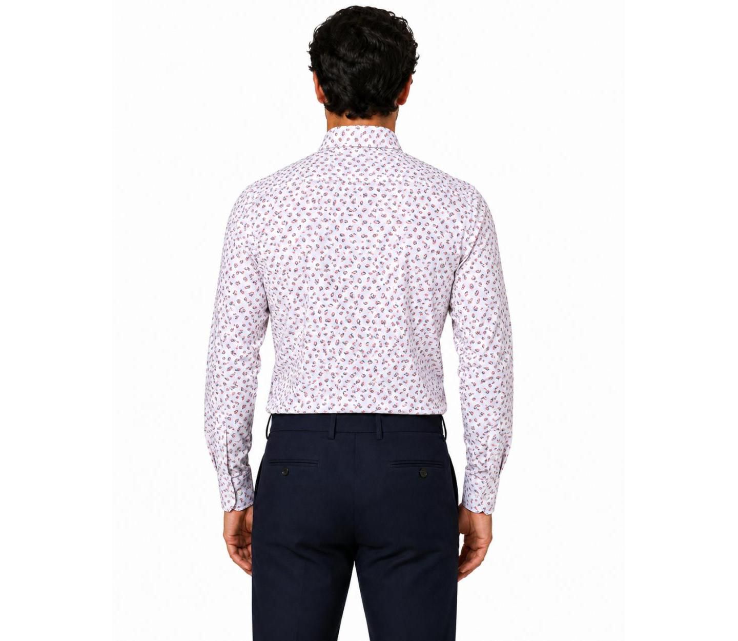 Мужская рубашка Elie Balleh Slim Fit Classic Button-Down Shirt with Sleek Design — фото 2