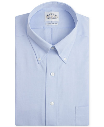 Eagle Men's Big & Tall Classic-Fit Stretch Collar Non-Iron Solid Dress Shirt