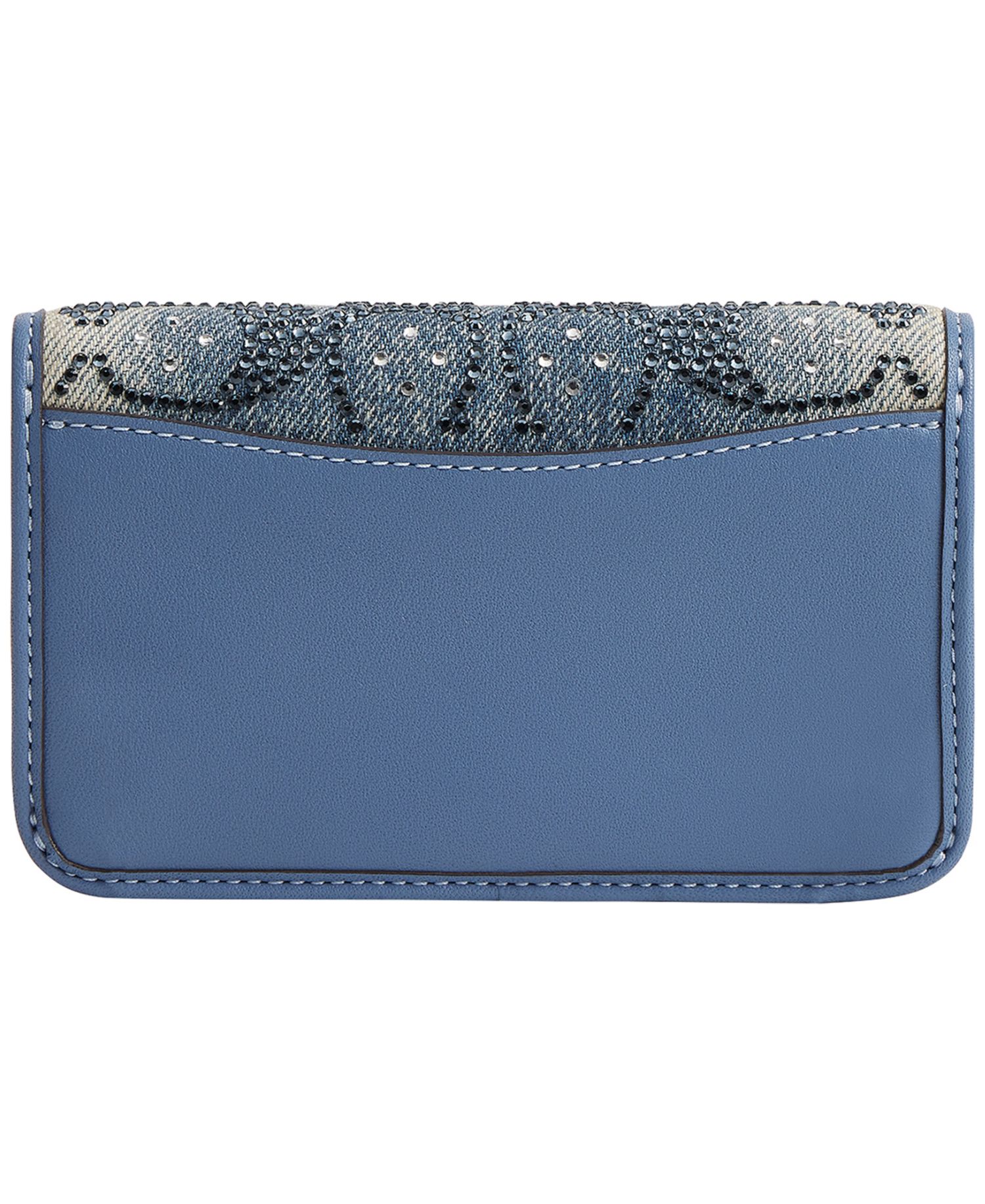 Essential Crystal Denim Signature Slim Card Case