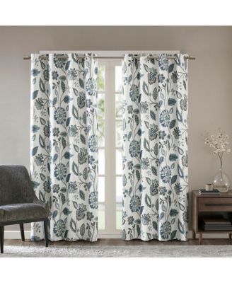 Jacquard Printed Room Darkening Curtain Panel