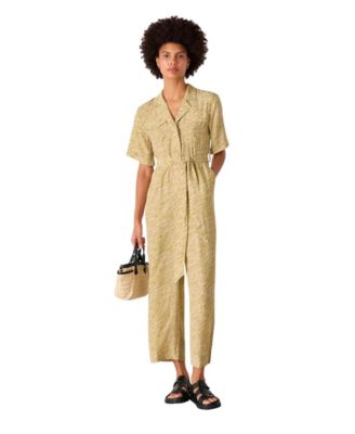 Women's Kelly Tiger Flame Cropped Jumpsuit