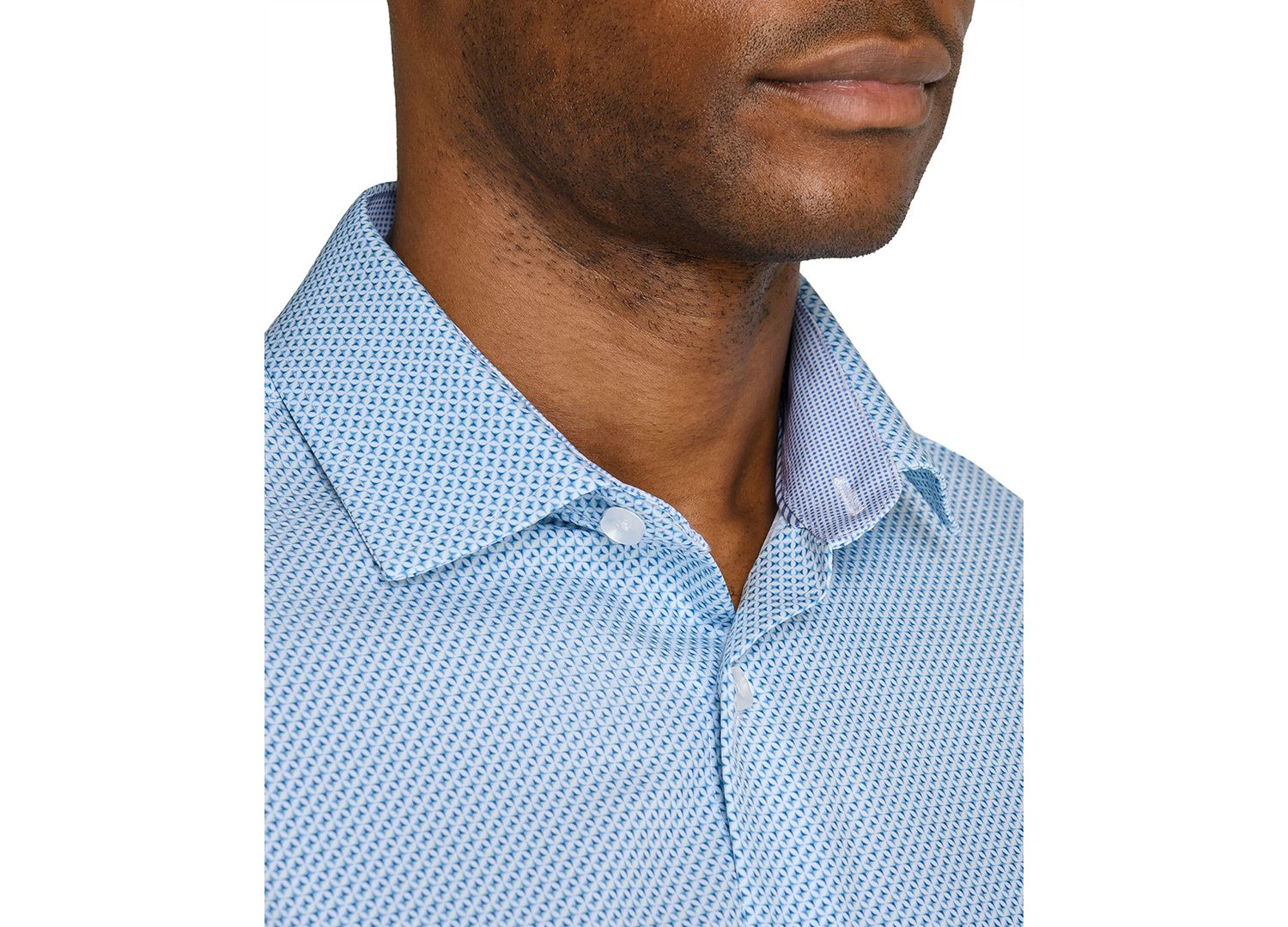 Men's Slim-Fit Performance Stretch Comfort Dress Shirt