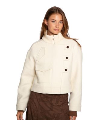 Women's Crystal Skies Cropped Wool Rib Jacket