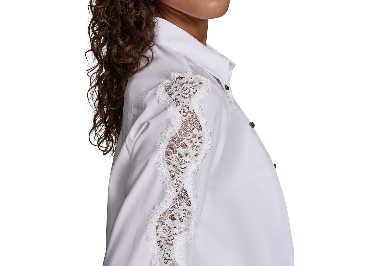 Women's Cotton Poplin Button-Front Blouse