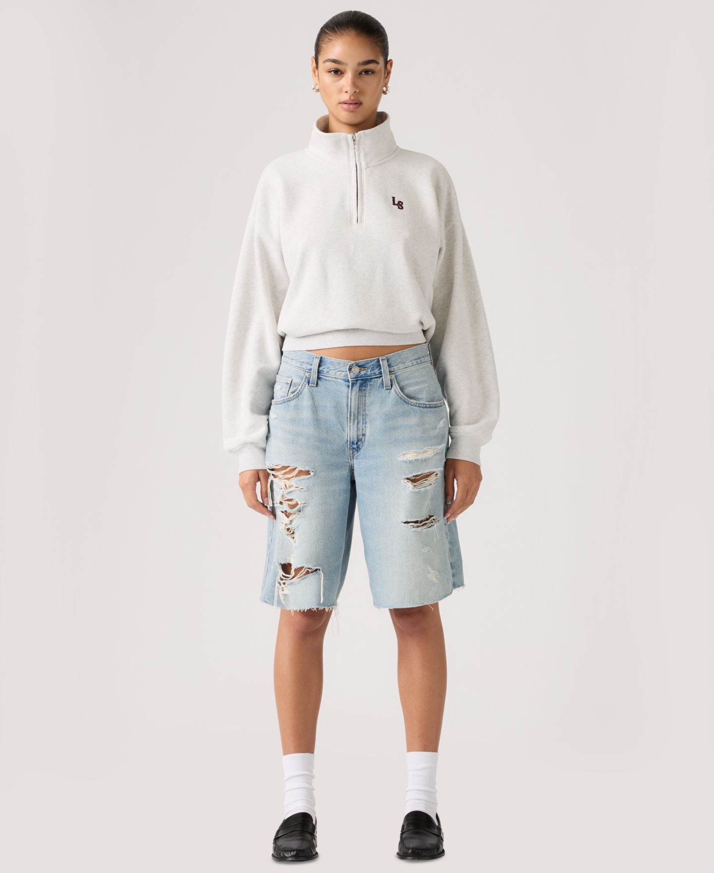 Женские шорты Levi's Premium Baggy Dad Mid-Rise Jorts, цвет: Been There — фото 2