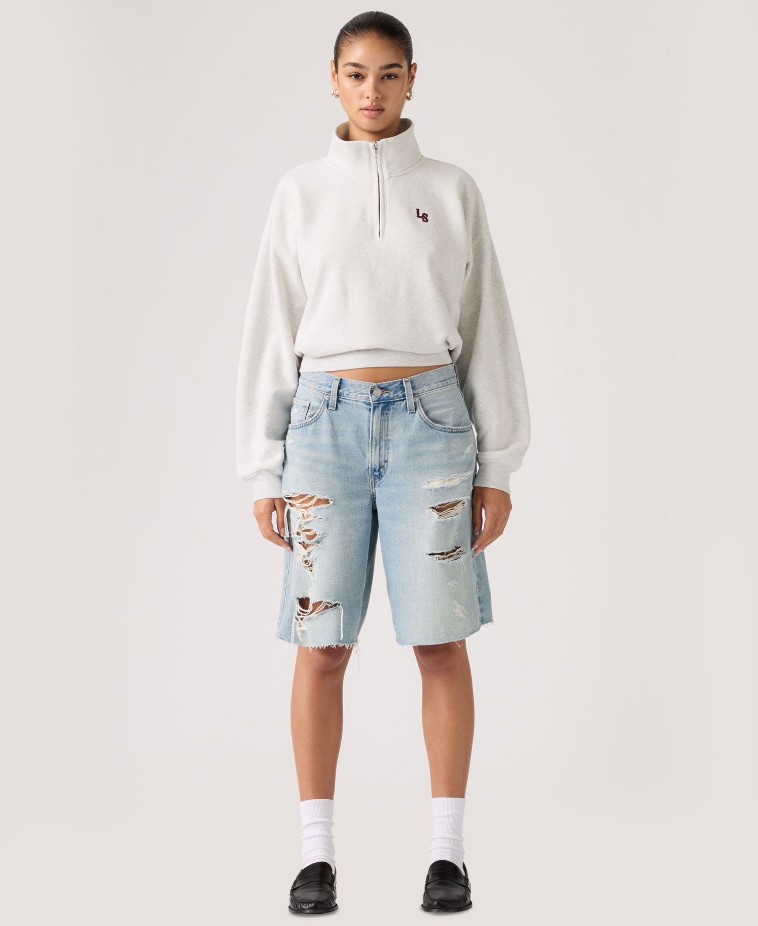 Premium Women's Baggy Dad Mid-Rise Jorts